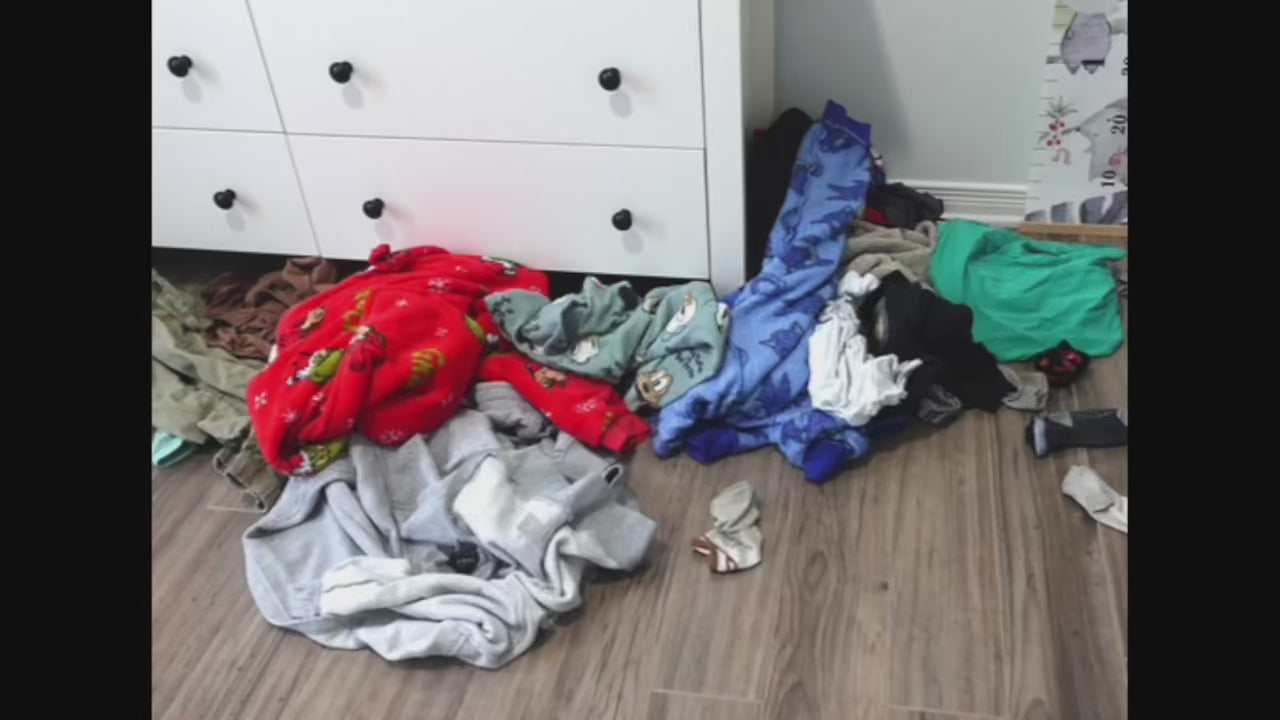 Load video: Transform your room in 30 seconds with our BenRangé laundry bag 🧺💨